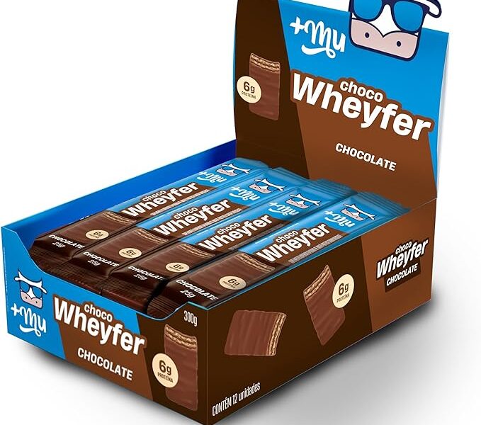 +Mu Chocowheyfer Proteico Sabor Chocolate – Display com 12 unidades – 300g