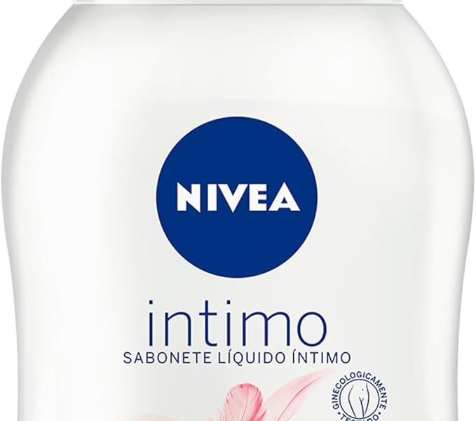 NIVEA Sabonete Líquido Íntimo Suave 250ml, Limpeza Delicada, Mantém pH Natural, Extrato de Camomila, Cuidado Calmante, Uso Diário