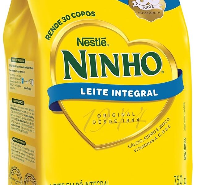 Ninho, Leite Po Integral, Pacote 750g