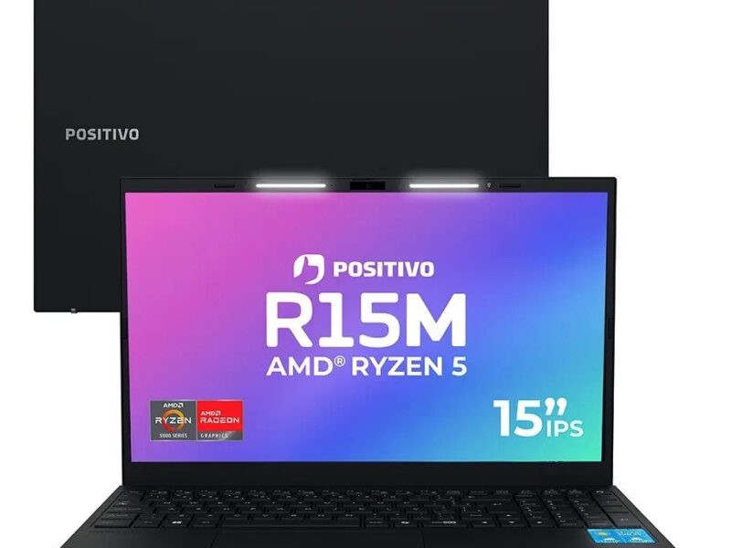 Notebook Positivo Vision R15M Com AMD Ryzen 5, 8GB de RAM e SSD de 256GB