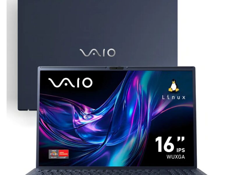 Notebook VAIO FE16 AMD Ryzen 5-5625U Linux 8GB RAM 256GB SSD Wi-Fi 6 Tela 16&quot&quot IPS WUXGA Antirreflexo – Cinza Grafite – VJFE69f11X-B0411H – Permite upgrade de memória RAM e SSD