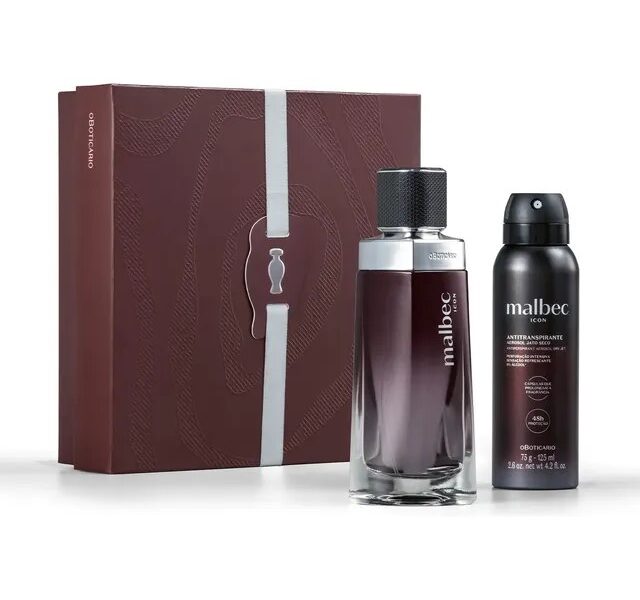 O Boticário Malbec Icon Kit Presente 2 Itens