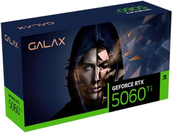 PLACA DE VIDEO GALAX GEFORCE RTX 5060 TI 8GB 1-CLICK OC GDDR7 128 BITS 56ISN8MDABCC HDMI/DP