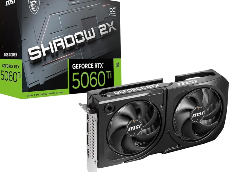 PLACA DE VIDEO NV RTX5060TI 8GB GDDR7 128BITS VENTUS 2X OC PLUS MSI 912-V536-023
