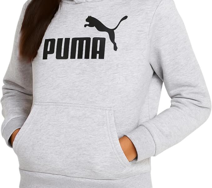 PUMA Girls Sweatshirt – Casual Athletic Performance Hooded Sweatshirt – Soft Fleece Pullover Graphic Hoodies for Girls