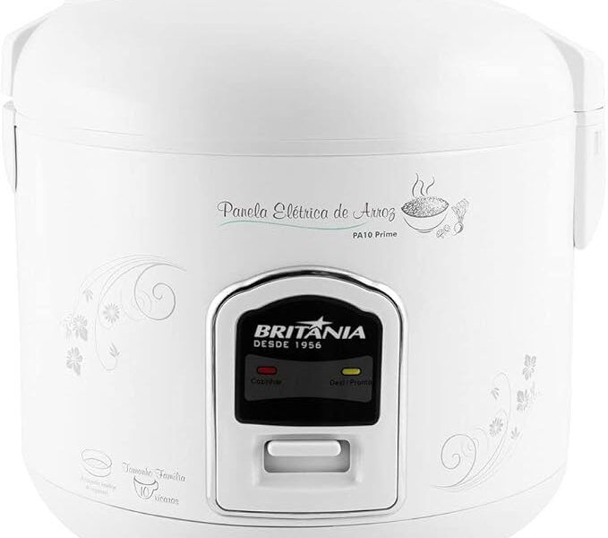 Panela Arroz, Pa10 Prime, 700w, Branco, 110v, Britânia