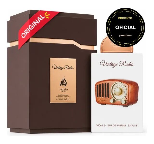 Perfume Vintage Radio Lattafa Unissex Edp 100ml Original