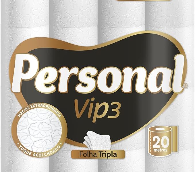 Personal Papel Higiênico Vip Folha Tripla, 32 Rolos De 20M