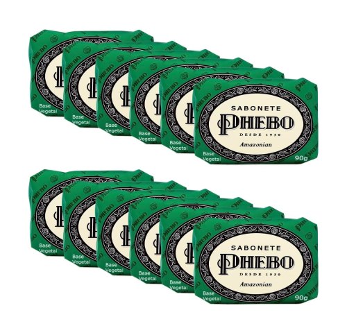 Phebo Sabonete, Amazonian, 90g, 12 Unidades