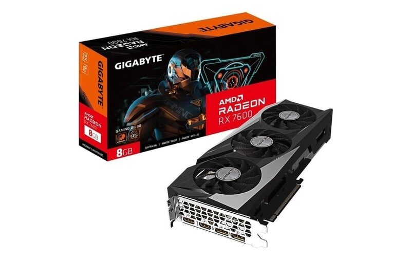 Placa de Video Gigabyte RX 7600 Gaming OC, 8gb, GDDR6 – GV-R76GAMING-OC-8GD