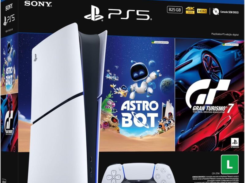PlayStation®5 Slim Digital 825GB – Pacote ASTRO BOT e Gran Turismo 7