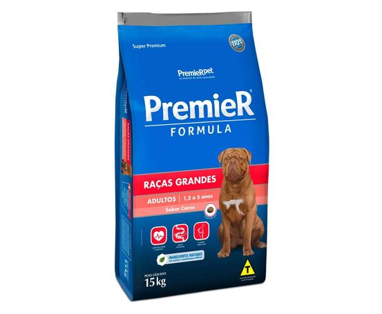 Premier Pet Ração Premier Fórmula Para Cães Adultos De Raças Grandes Sabor Carne – 15Kg Para Todas Grande Adulto – Sabor Sem Sabor