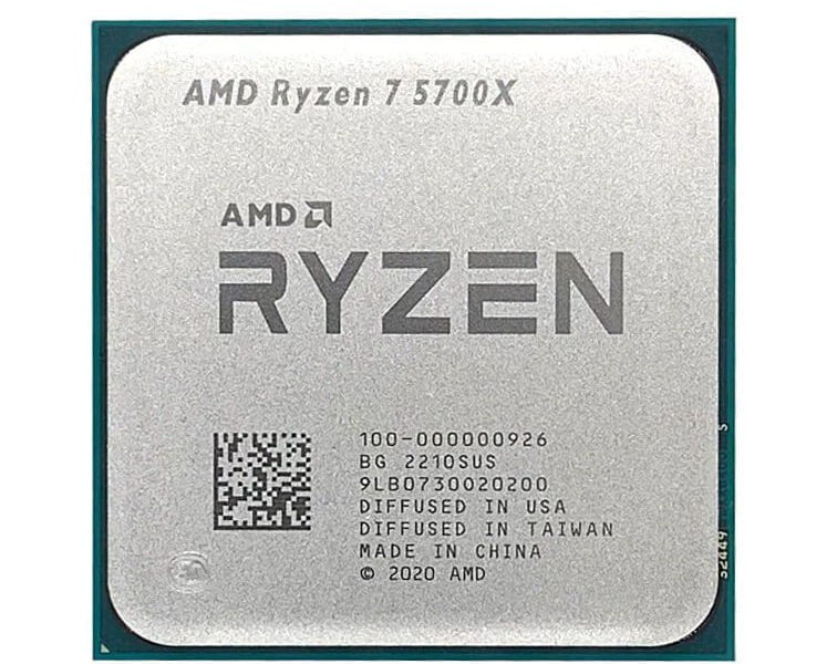 Processador AMD Ryzen 7 5700X, 3,4 GHz, 8 núcleos, 16 threads, cache de 32 MB, soquete AM4, OEM