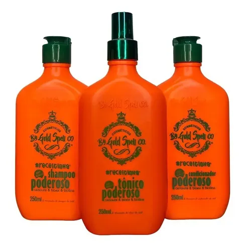 Promoção Combo Poderoso (shampoo+cond+tônico) Combo Oficial na Meli por R$ 128,84