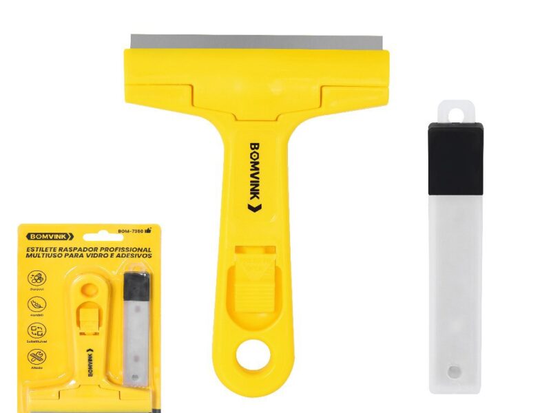 Raspadores Multiuso Para Limpar Box Com 5-10 Lâminas Profissional/Vidro Piso Cerâmica Azulejo