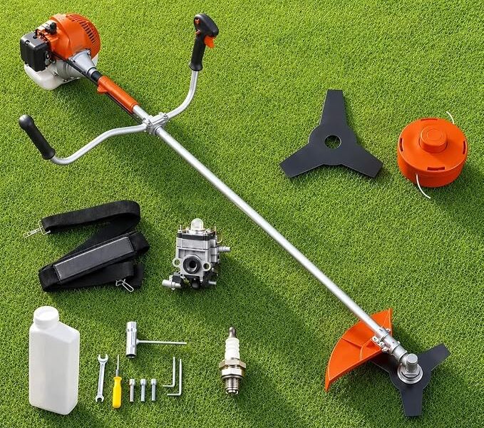 Roçadeira Profissional kNakasaki 75CC 3,6HP Gasolina Completa