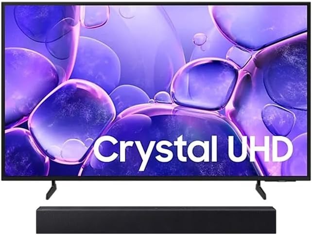 Samsung Smart TV 50″ Crystal UHD 4K U8600F 2025 + Soundbar HW-B400F/ZD