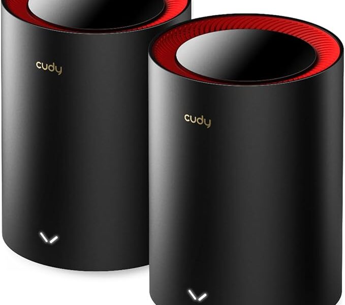 Sistema Roteadores Mesh Redragon Signal by Cudy AX3000 2.5G Wi-Fi 6 M3000 1.0 pacote com duas unidades