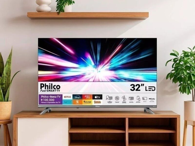 Smart TV 32″ Philco Roku TV Dolby Áudio HDR10 P32CRB