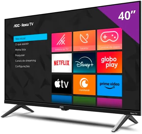 Smart TV 40″ AOC Roku TV DLED Full HD 40S5045/78G – Bivolt