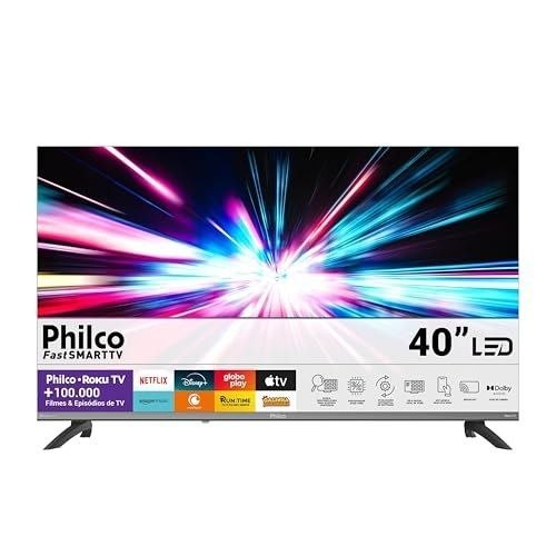 Smart TV 40″ Philco Roku TV HDR10 Dolby Áudio P40CRA