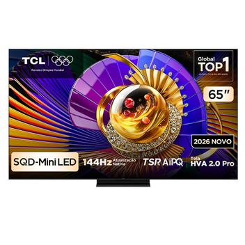 Smart TV 4K TCL TOP Premium SQD-Mini LED 65” Polegadas Processador AiPQ Pro, Dolby Vision, 144Hz, Google TV – 65C7L – Smart Tv –