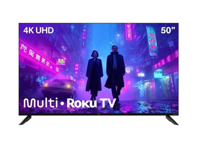 Smart TV 50″ Roku Multi 4K Compatível com Alexa e Google Home