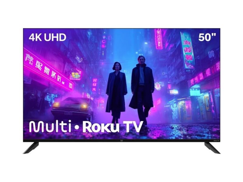 Smart TV 50″ Roku Multi 4K Compatível com Alexa e Google Home