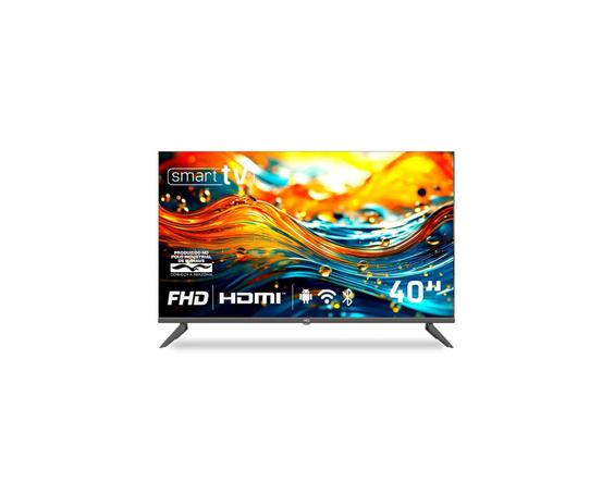 Smart TV HQ 40″ Full HD tela sem bordas Android 12 design Slim HQS40NKHM