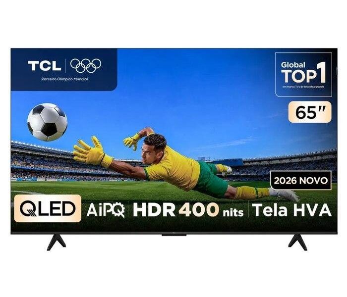 Smart TV TCL 65 Polegadas QLED 4K P7L WiFi Bluetooth Google TV HDR10+ 120 Hz VRR AIPQ 65P7L