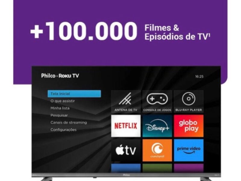 Smart Tv 32 Philco Roku Tv Dolby Áudio Hdr10 P32crb
