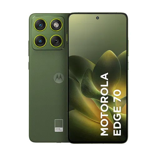 Smartphone Motorola Edge 70 5g – 256gb 24gb (8gb Ram + 16gb Ram Boost), Ultrafino, 3 Cameras 50mp, Tela 1.5k Extreme Amoled 120hz – Verde-escuro