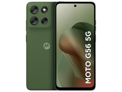 Smartphone Motorola G56 256GB Verde 5G 8GB de RAM 6,7″ Full HD+ Câm. Dupla + Selfie 32MP – Moto G56 –