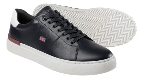 Sneaker Nautica Em Couro Floter E Sola Em Borracha