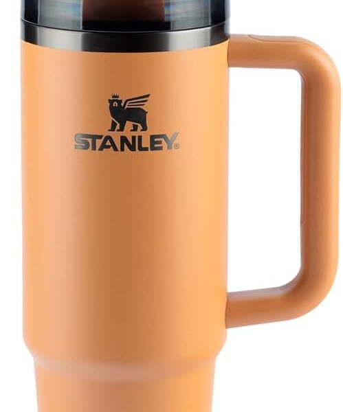 Stanley – Copo Quencher H2.0 FlowState 887ml – Copo de aço inoxidável com tampa, isolamento a vácuo, para água, chá gelado, café, smoothies e muito mais, Camel