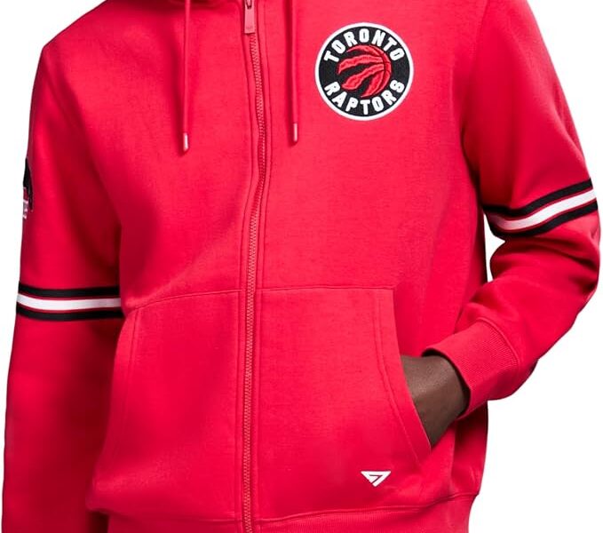 Suéter com capuz X Nba Officially Licensed Men’s Full-zip Up Long Sleeve Hooded Fleece Sweatshirt GAME 7Masculino