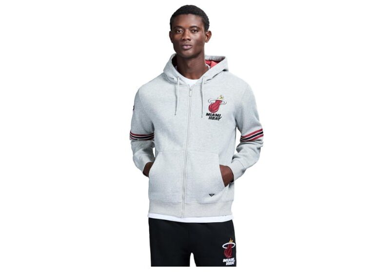 Suéter com capuz X Nba Officially Licensed Men’s Full-zip Up Long Sleeve Hooded Fleece Sweatshirt GAME 7Masculino