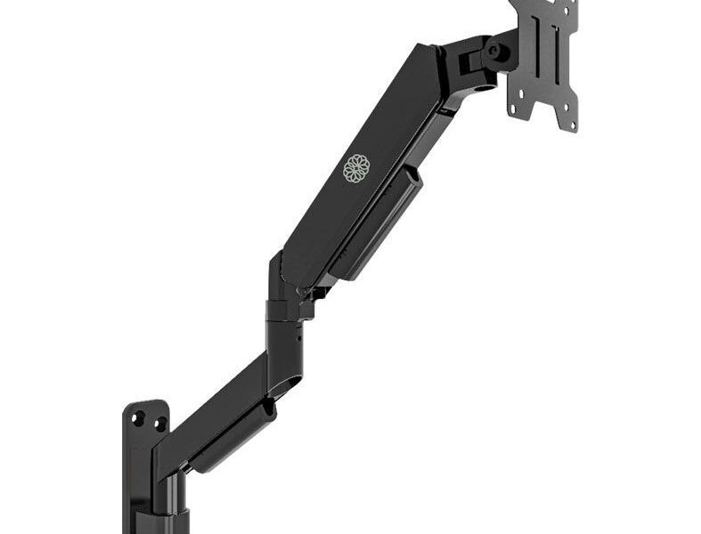 Suporte Articulado de Parede para Monitor, Zinnia Fortress 100 Pro, Pistao a Gas, 17″ a 32″, Preto