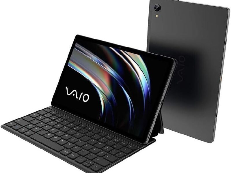 Tablet VAIO TL10 8GB 128GB Octa-Core, Tela 10.4” 2K, 4G WiFi, Câmera 8MP + Selfie 5MP, 7000mAh, Android 13, com Teclado de Conexão Inteligente – Preto