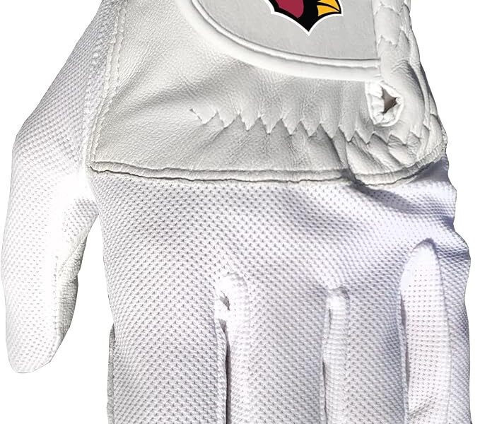 Team Golf Malha descolada NFL com couro Cabretta – Tamanho único – Esquerda masculina