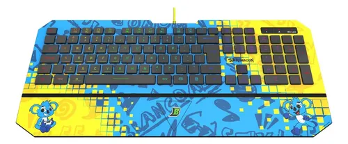Teclado Membrana Gamer Redragon Brancoala Rgb