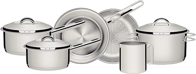 Tramontina Jogo de Panelas de Aço Inox 6 peças Solar