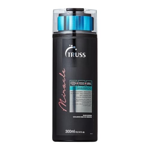 Truss Shampoo Miracle | Limpeza Suave e Reconstrução com Brilho 3D e Ação Anti-Aging | 300ml