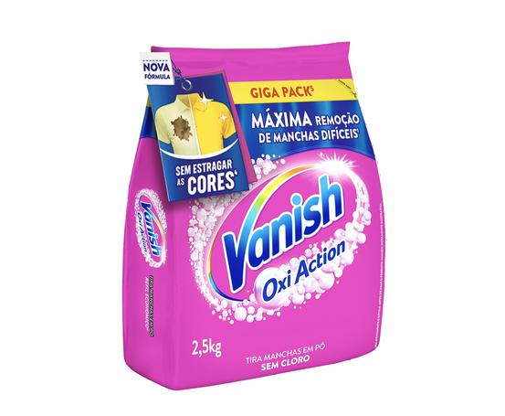 Vanish Tira Manchas Em Pó, Multi Power Oxi Action, para Roupas Coloridas Refil 2,5Kg