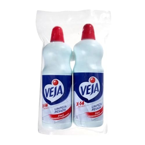 Veja Limpador para Limpeza Pesada Cloro Ativo 1L, Pack com 2 unidades