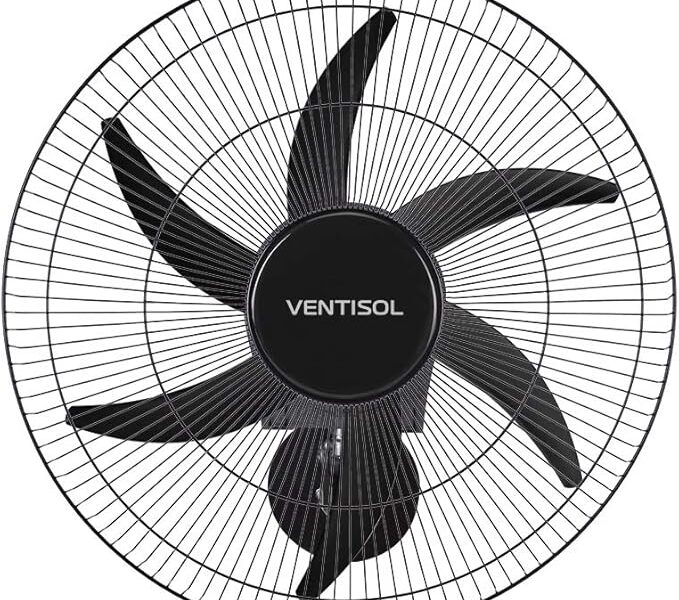 Ventilador de parede Ventisol Turbo 6 Steel Osc, 6 pás, 50cm, 200w – Bivolt