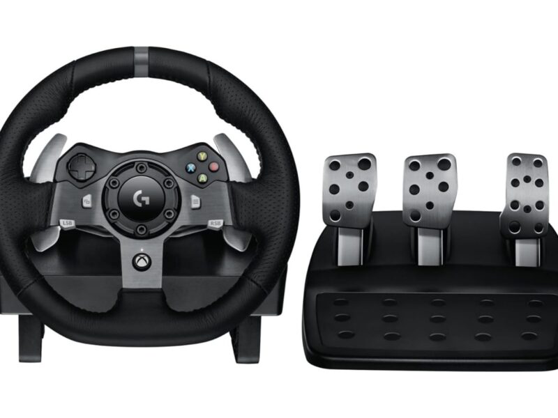 Volante Logitech G920 Driving Force e Pedais com Force Feedback para Xbox Series X|S, Xbox One, PC, Mac