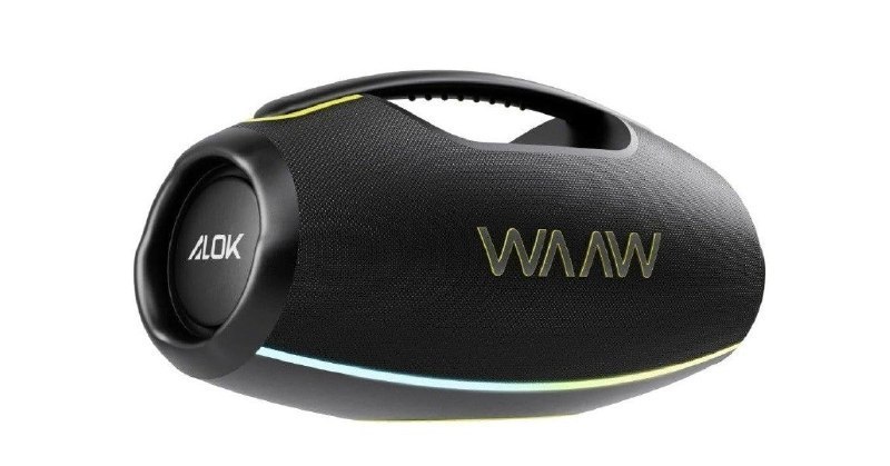 WAAW by ALOK Caixa de Som HYPERBOOM 1000 Bluetooth, À Prova D’Água, Até 12h de Autonomia, Tecnologia TWS, 180W RMS