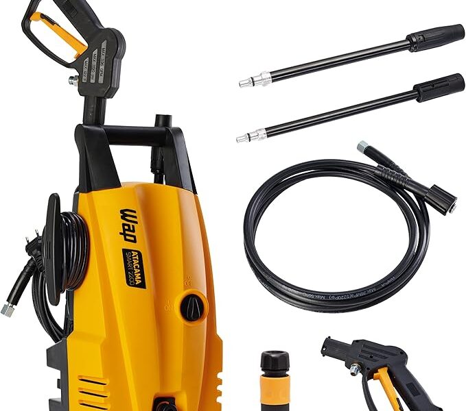 WAP Lavadora de Alta Pressão ATACAMA SMART 2200, 330L/h, com Jato em Leque e Concentrado, 1500psi 1400W 127V