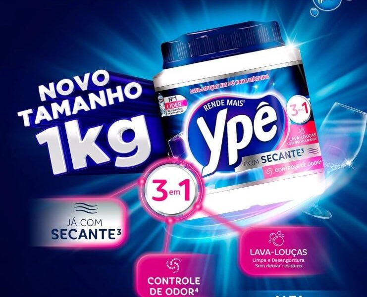 Ypê Detergente em Pó para Máquina 1Kg na Amazon por R$ 41,28